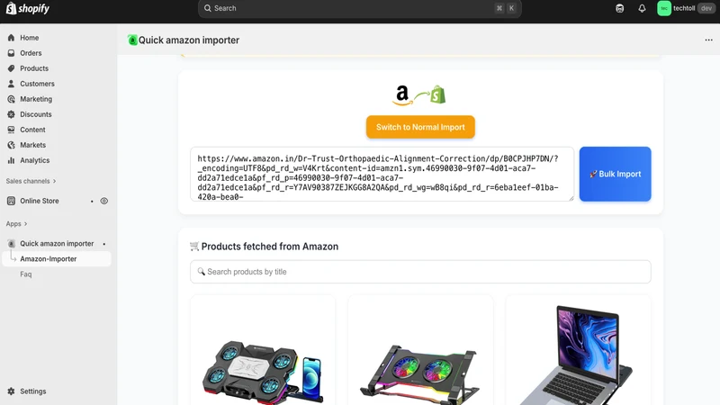 quick amazon impoter