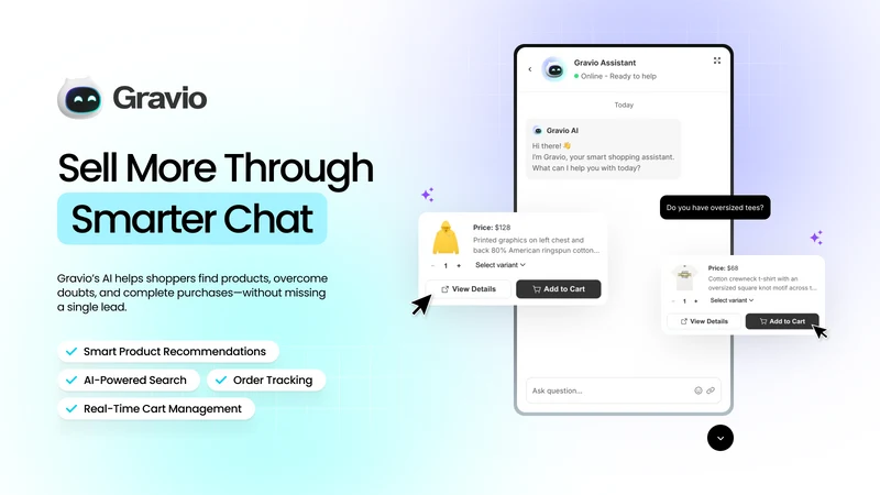 Gravio: AI Chatbot & Live Chat