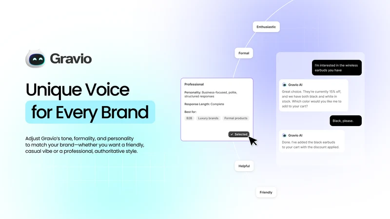 Gravio: AI Chatbot & Live Chat
