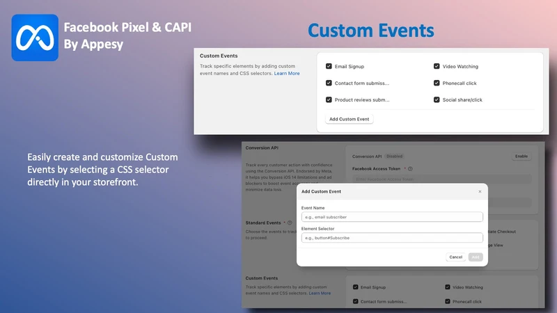 CAPI & Facebook Pixel: Appesy