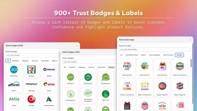 Bee Trust Badges & Labels