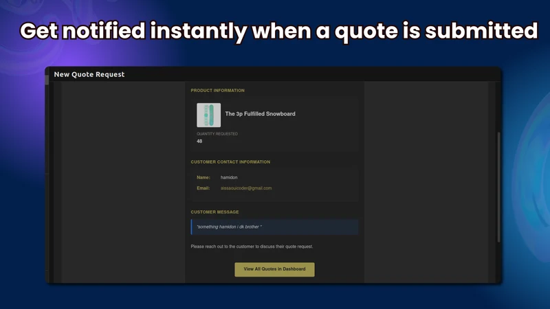 B2B Product Quoter