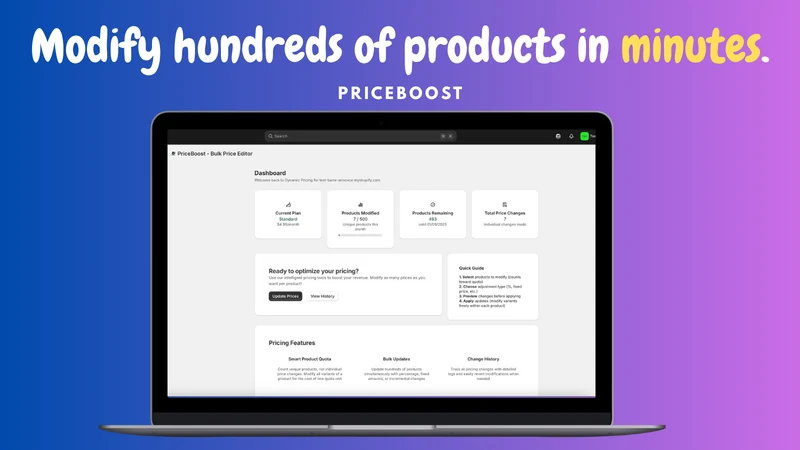 PriceBoost ‑ Bulk Price Editor