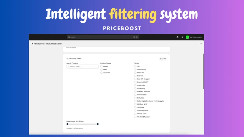 PriceBoost ‑ Bulk Price Editor