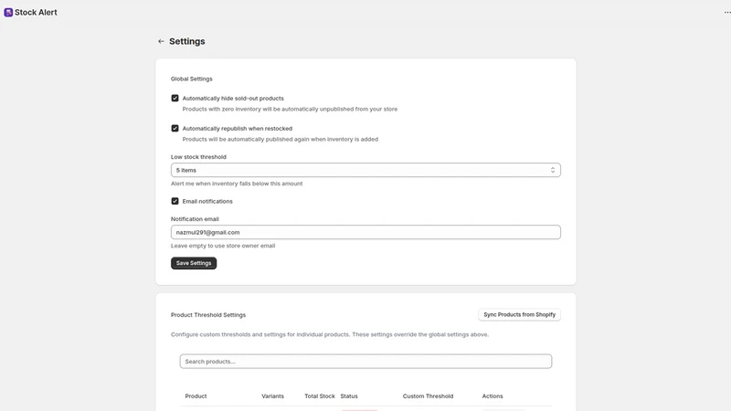 Stockly: Inventory & Reorder