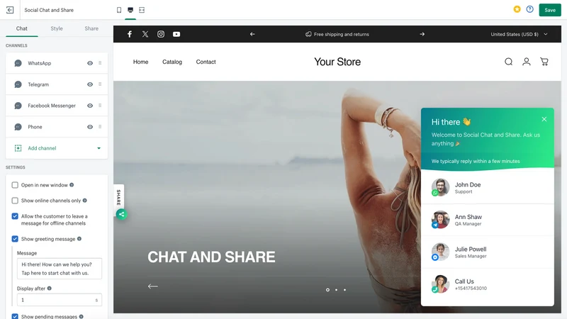 RT: WhatsApp Chat Button