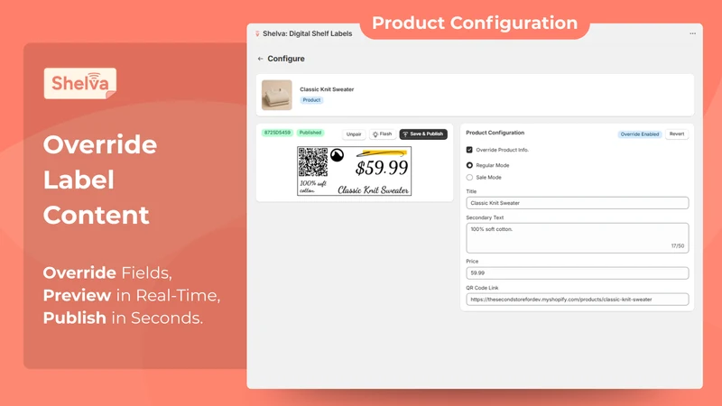 Shelva: Digital Shelf Labels