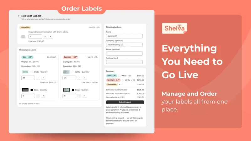 Shelva: Digital Shelf Labels