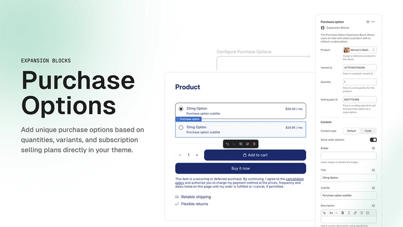 Purchase Options