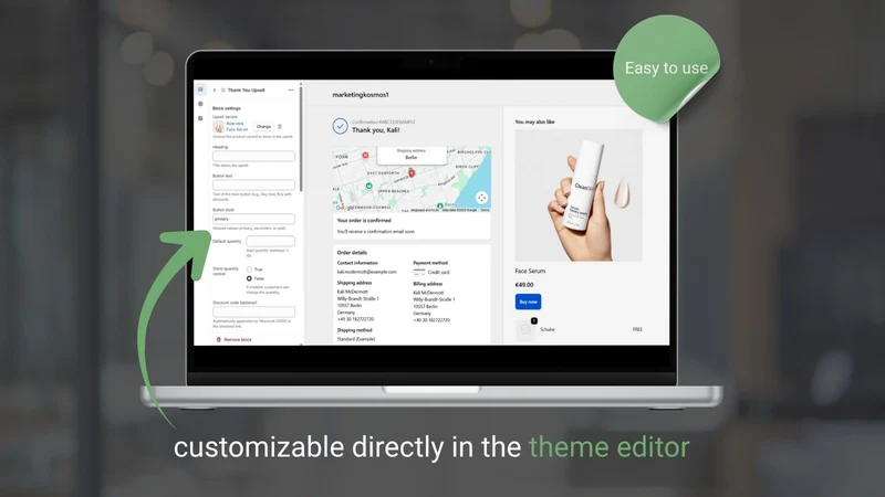 Post Purchase Sections