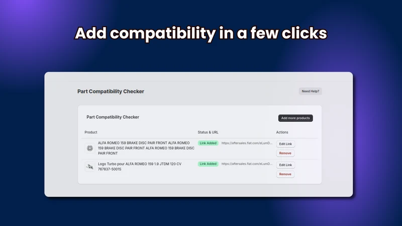 Part Compatibility Checker