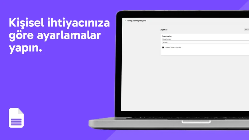 Paraşüt E‑Fatura Entegrasyonu