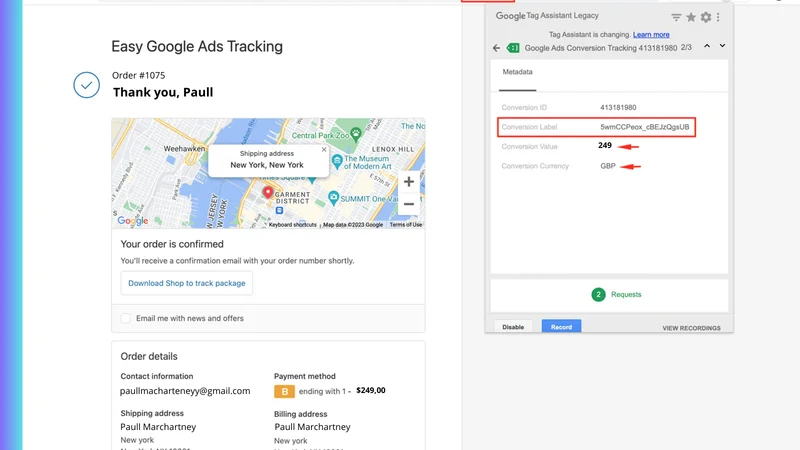 Oxxo Google Tracker