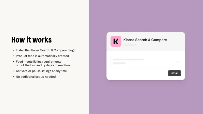 Klarna Search & Compare