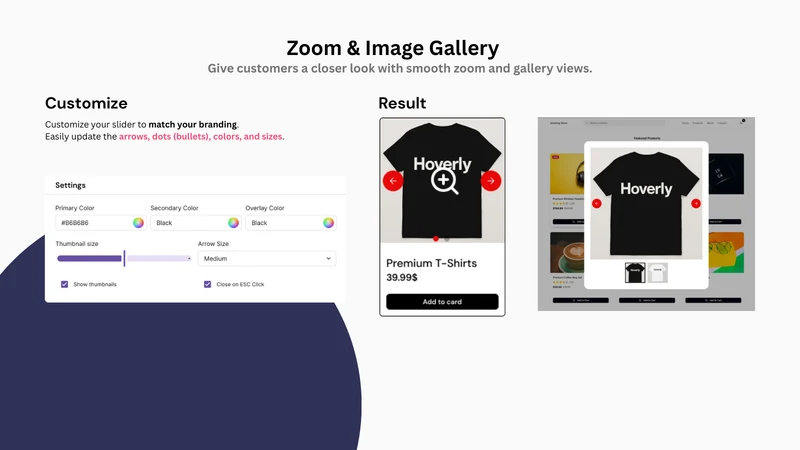 Hoverly ‑ Image Swap & Gallery