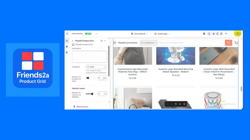Friends2a Tech Product Grid