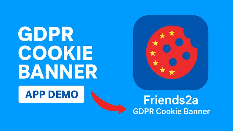Friends2a GDPR Cookie Banner