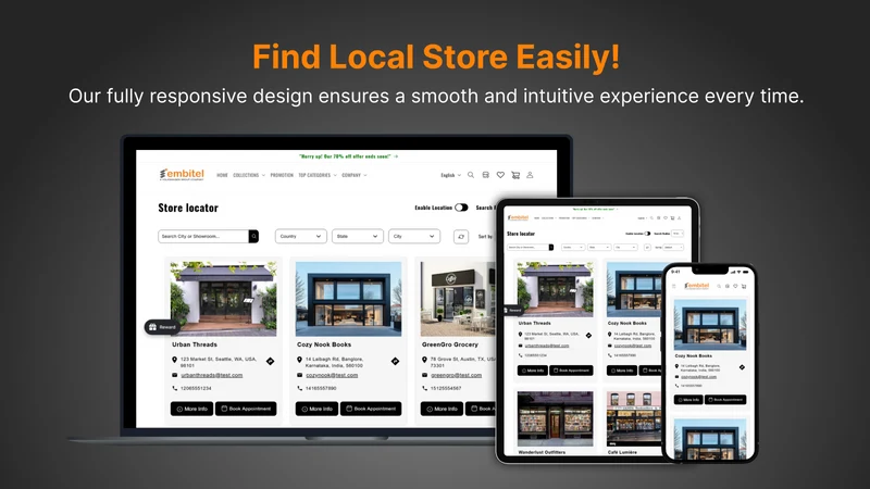 Embitel : Store Locator
