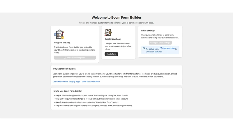 Ecom form builder