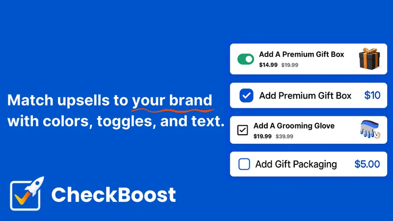 CheckBoost ‑ Checkbox Upsells