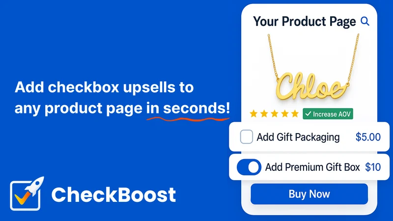 CheckBoost ‑ Checkbox Upsells