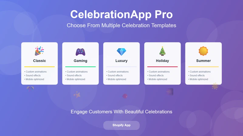 Celebration App Pro
