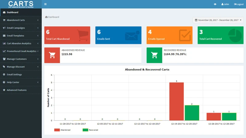 Cart Recovery & Tracking Suite