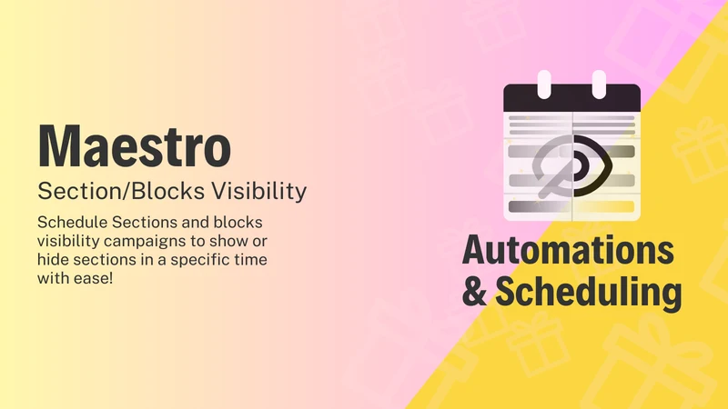 Maestro Visibility Scheduler