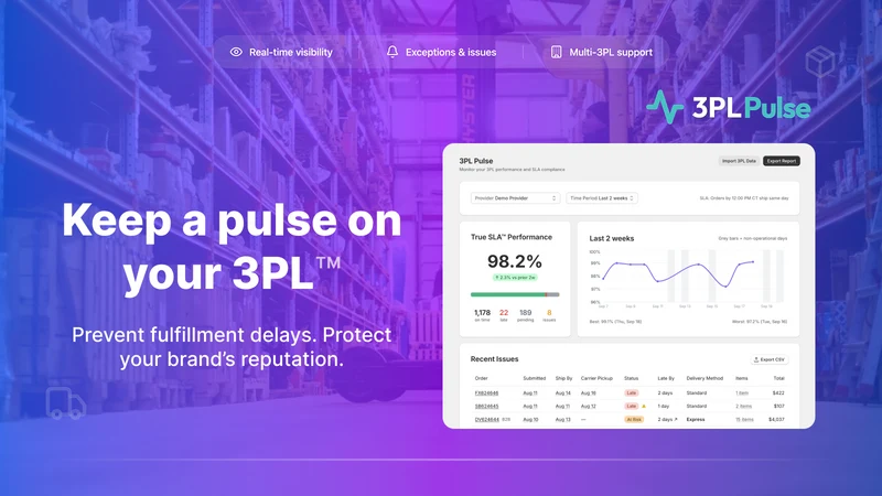 3PL Pulse: Fulfillment Monitor