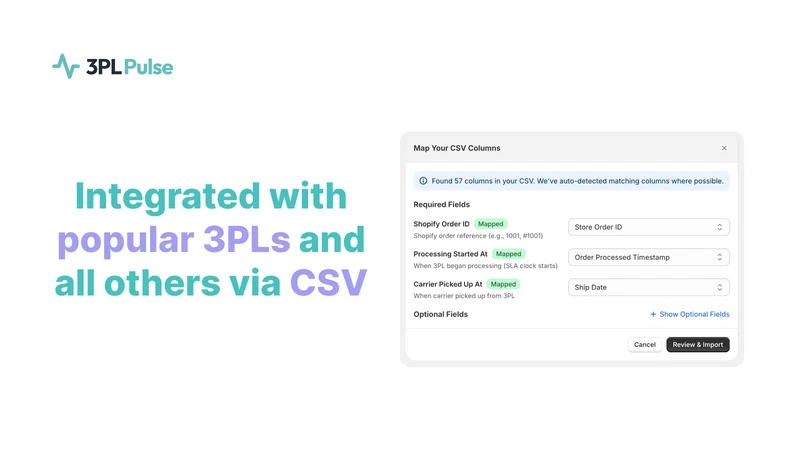 3PL Pulse: Fulfillment Monitor