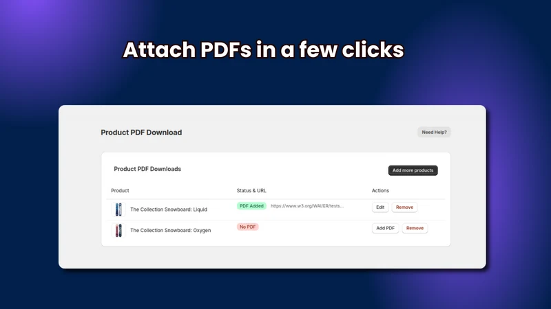 Product PDF Download