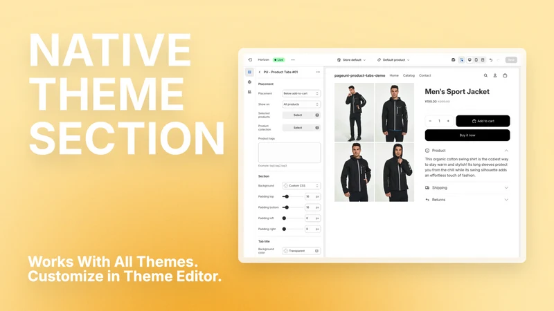 Product Tabs by PageUni