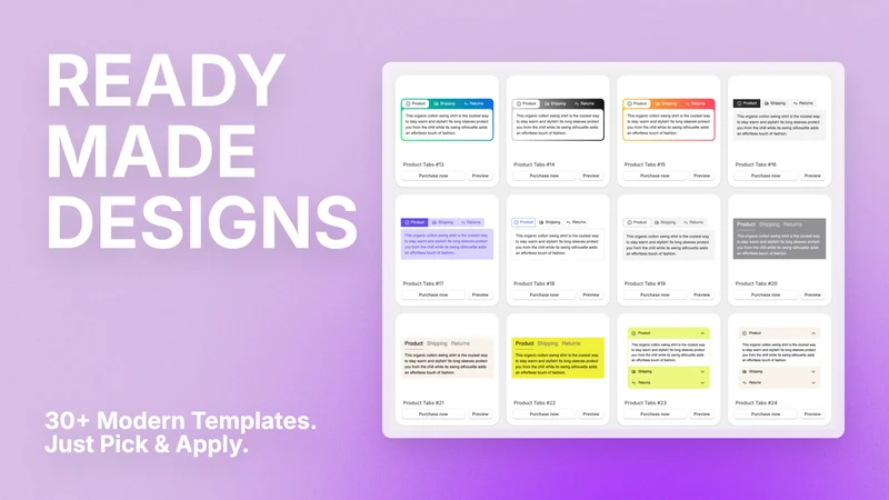 Product Tabs by PageUni