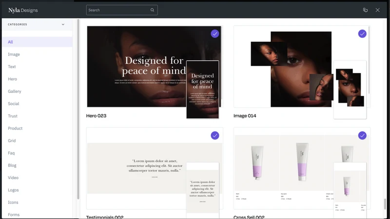 Nyla ‑ No‑Code Site Builder