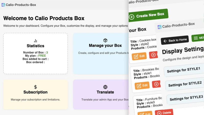 Calio Products Box