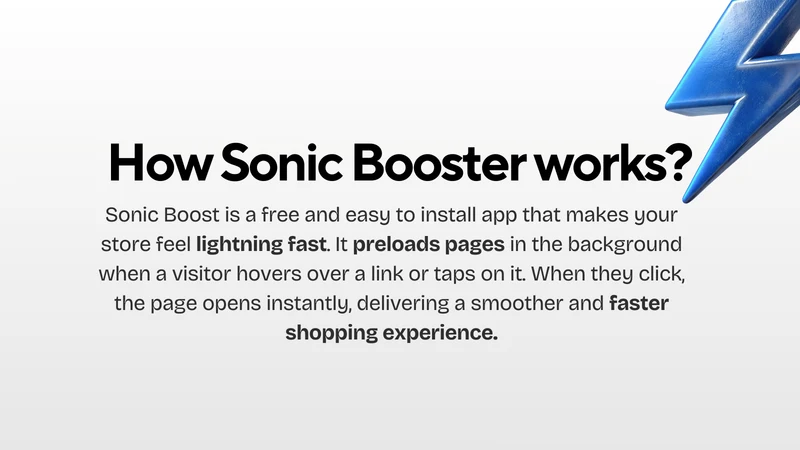 Sonic Speed & SEO Booster