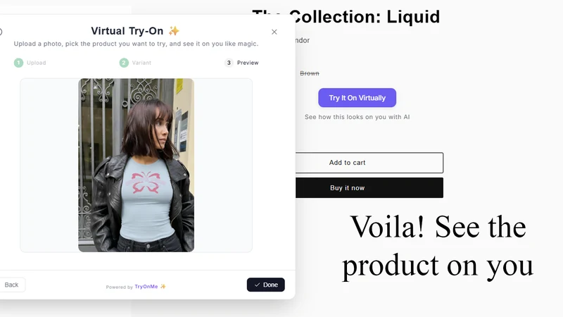 TryItOnMe ‑ Virtual AI Try‑On