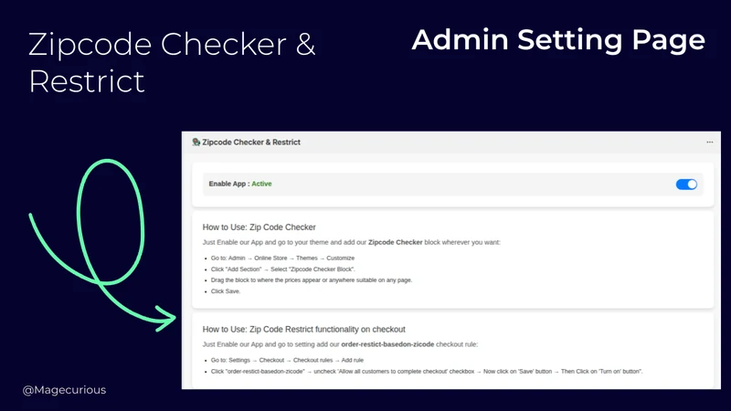 SZC Zipcode Checker & Restrict
