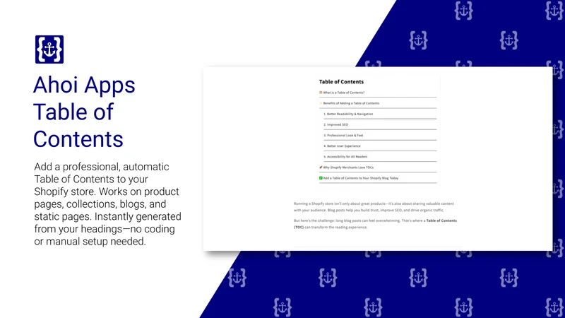 Auto TOC: Blog SEO & Nav