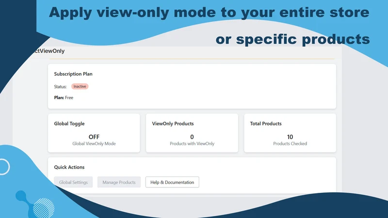 JViewOnly: Disable add to cart