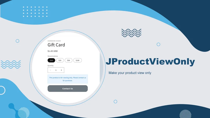JViewOnly: Disable add to cart