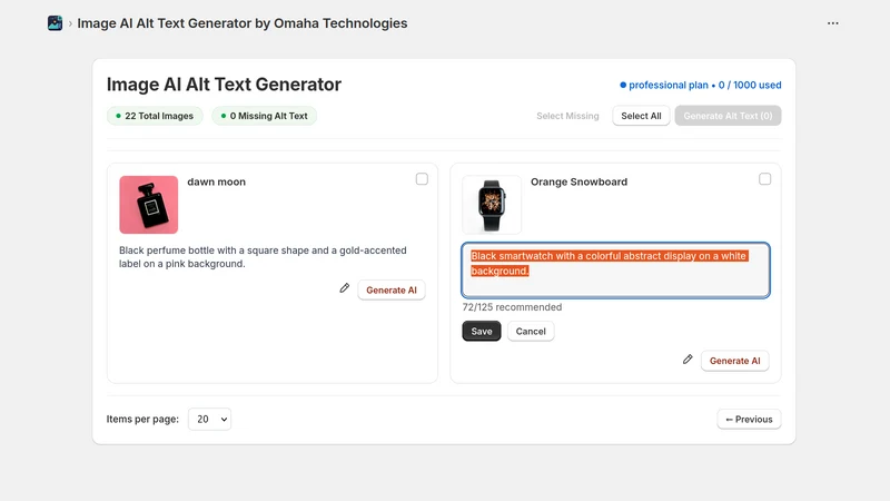 Omaha Labs Image Alt Text AI