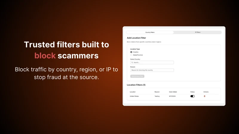 Country Blocker by FraudGuard