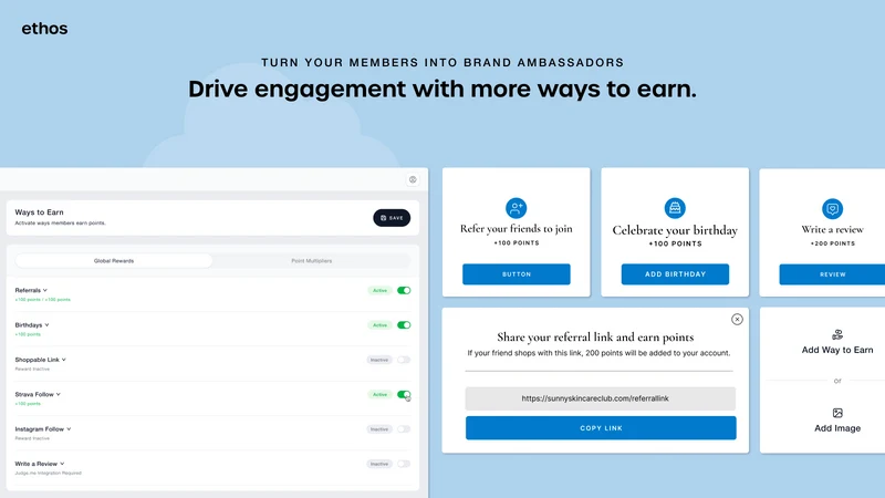 ethos: Loyalty, Referrals, UGC