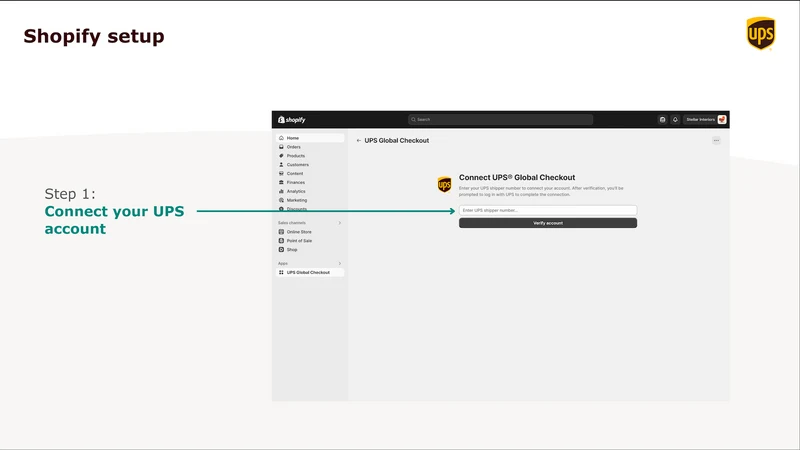 UPS Global Checkout