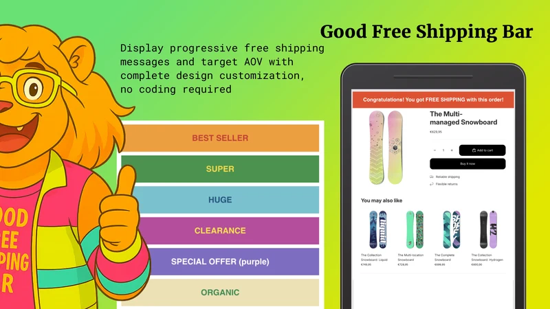Good Free Shipping Bar