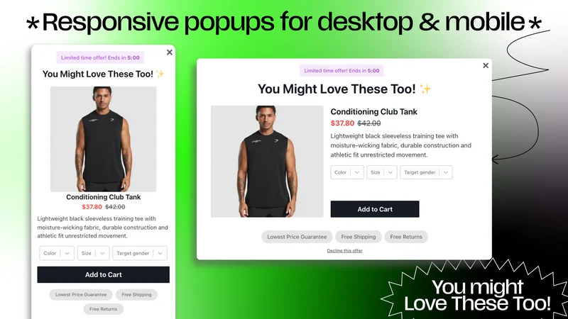 Discount Popup Upsell