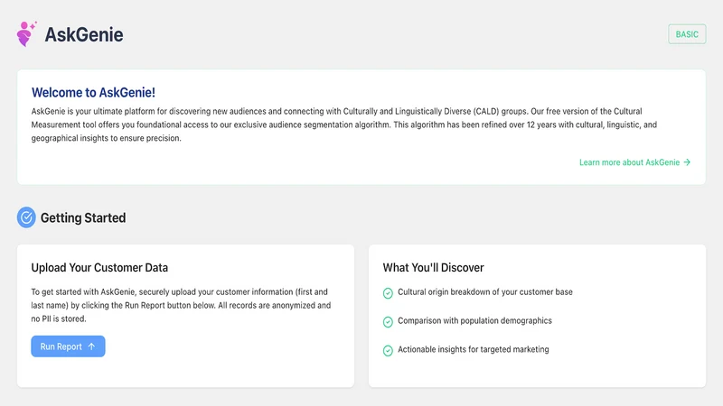 AskGenie Cultural Measurement