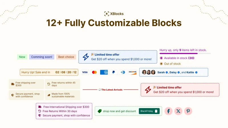 XBlocks: Product Page Blocks