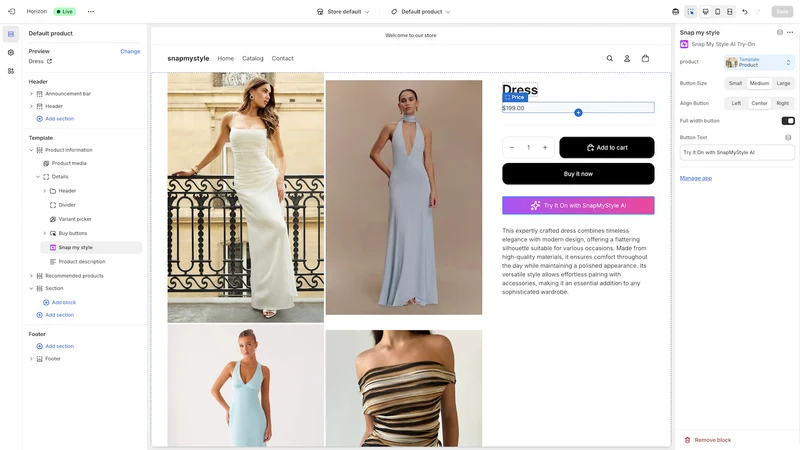 SnapMyStyle Virtual AI Try‑On